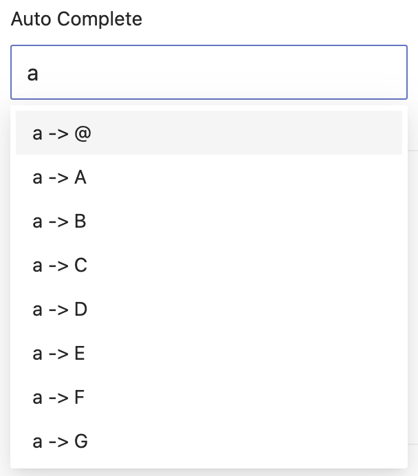 auto-complete